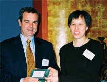 Andrew Gale and Estella-Chiu at the Actuarial Society of Hong Kong luncheon meeting 2005