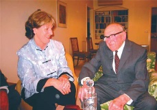 Catherine Beall and Sir Leslie Melville, 2002
