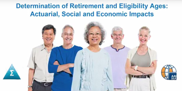 <ahref>'https://www.youtube.com/watch?v=fF8FoGVuBO0'>The Institute and IAA have collaborated on a video overview of the actuarial, social and economic impacts to retirement and eligibility ages</a> The Institute and IAA have collaborated on a video overview of the actuarial, social and economic impacts to retirement and eligibility ages