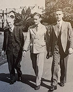 Phil-Ricketts, Alf-Pollard, Geoff-Lane-(L-R)-(1938